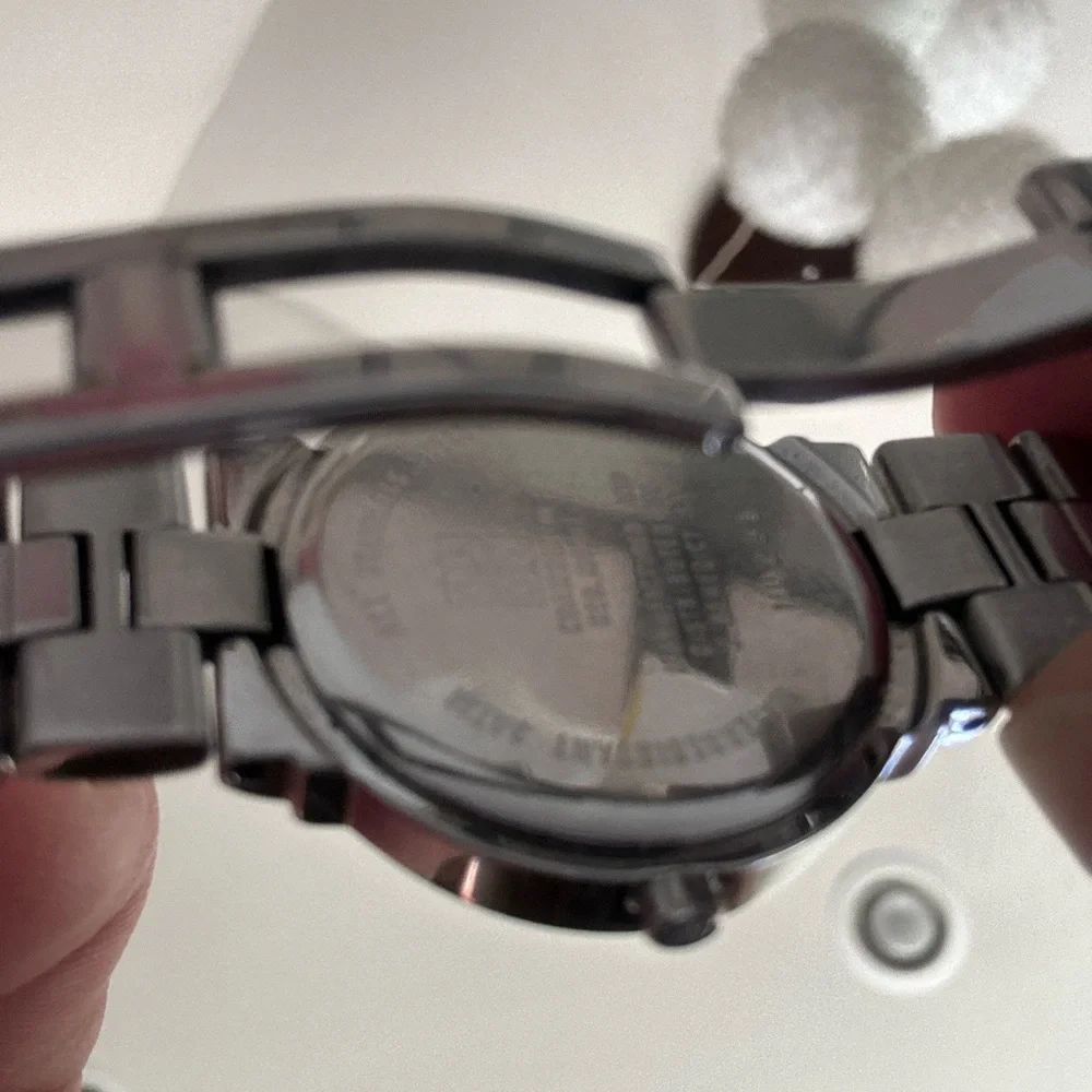 Black and Silver Givenchy watch